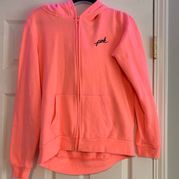 pink sweat jacket